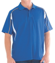 5261 DNC Air Flow contrast mesh and piping polo shirt